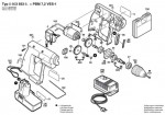 Bosch 0 603 933 603 Pbm 7,2 Ves-1 Cordless Drill 7.2 V / Eu Spare Parts